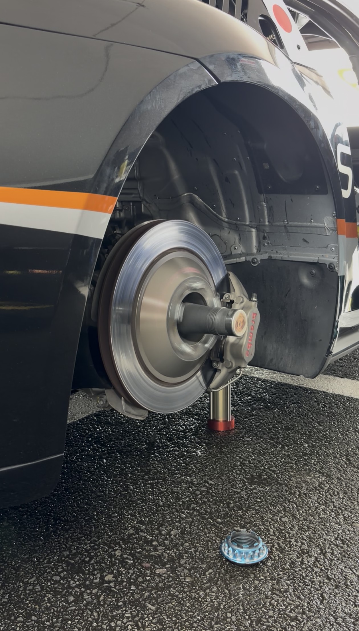 Porsche 911 GT3 Cup 出走前の暖機・駆動系作動確認